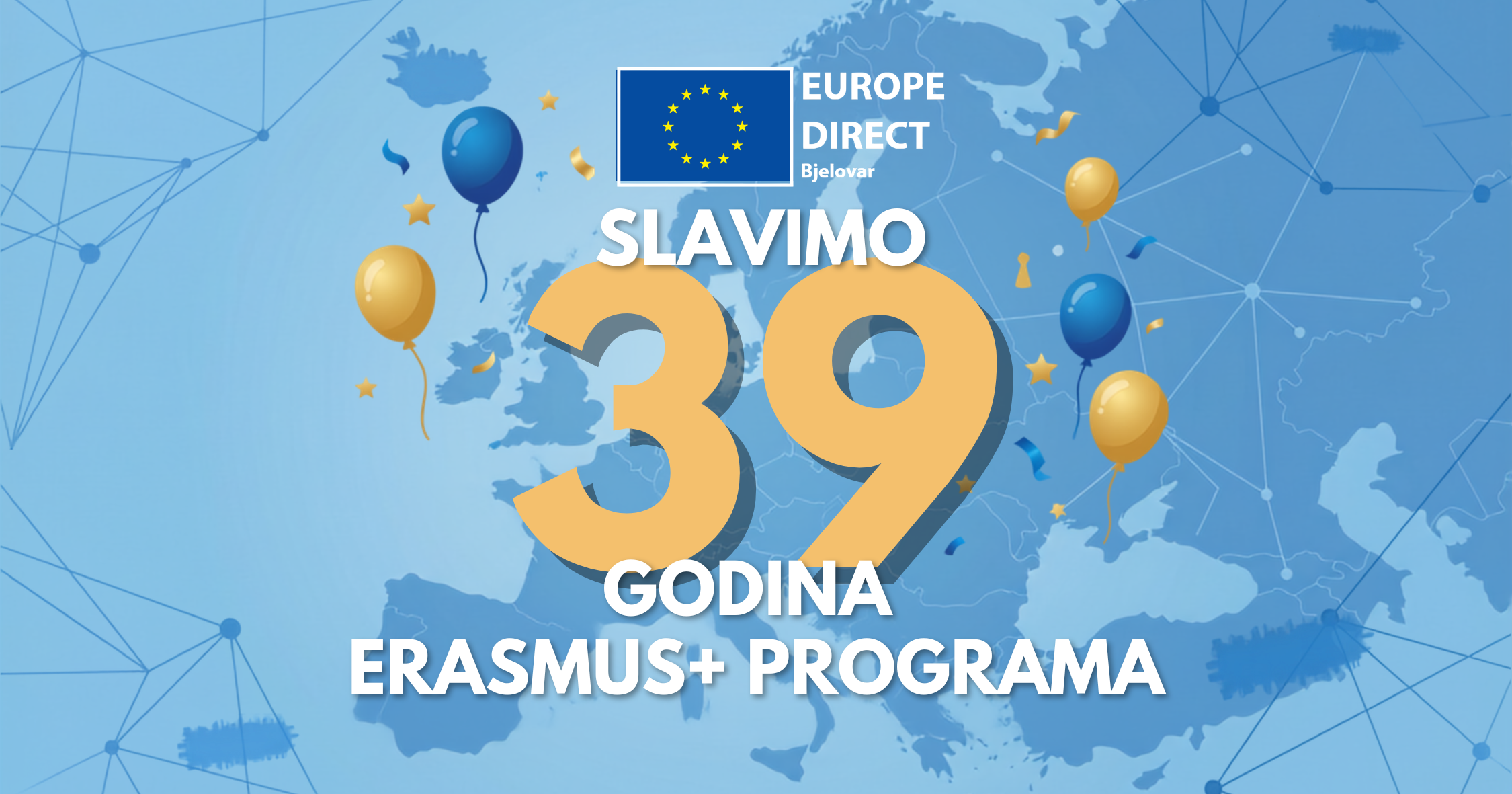 🇪🇺 Sretan 39. rođendan Erasmus+ programu!